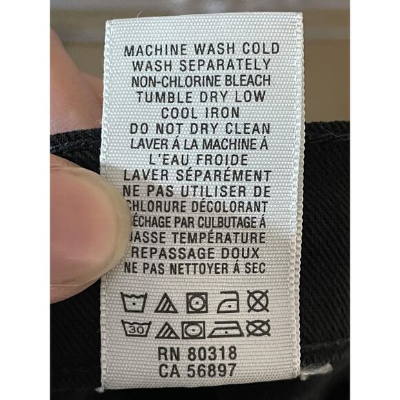 Lucky Brand Jeans Womens 8 Black Capri Zip Fly 5-Pocket Mid Rise Denim Cropped - Picture 11 of 11